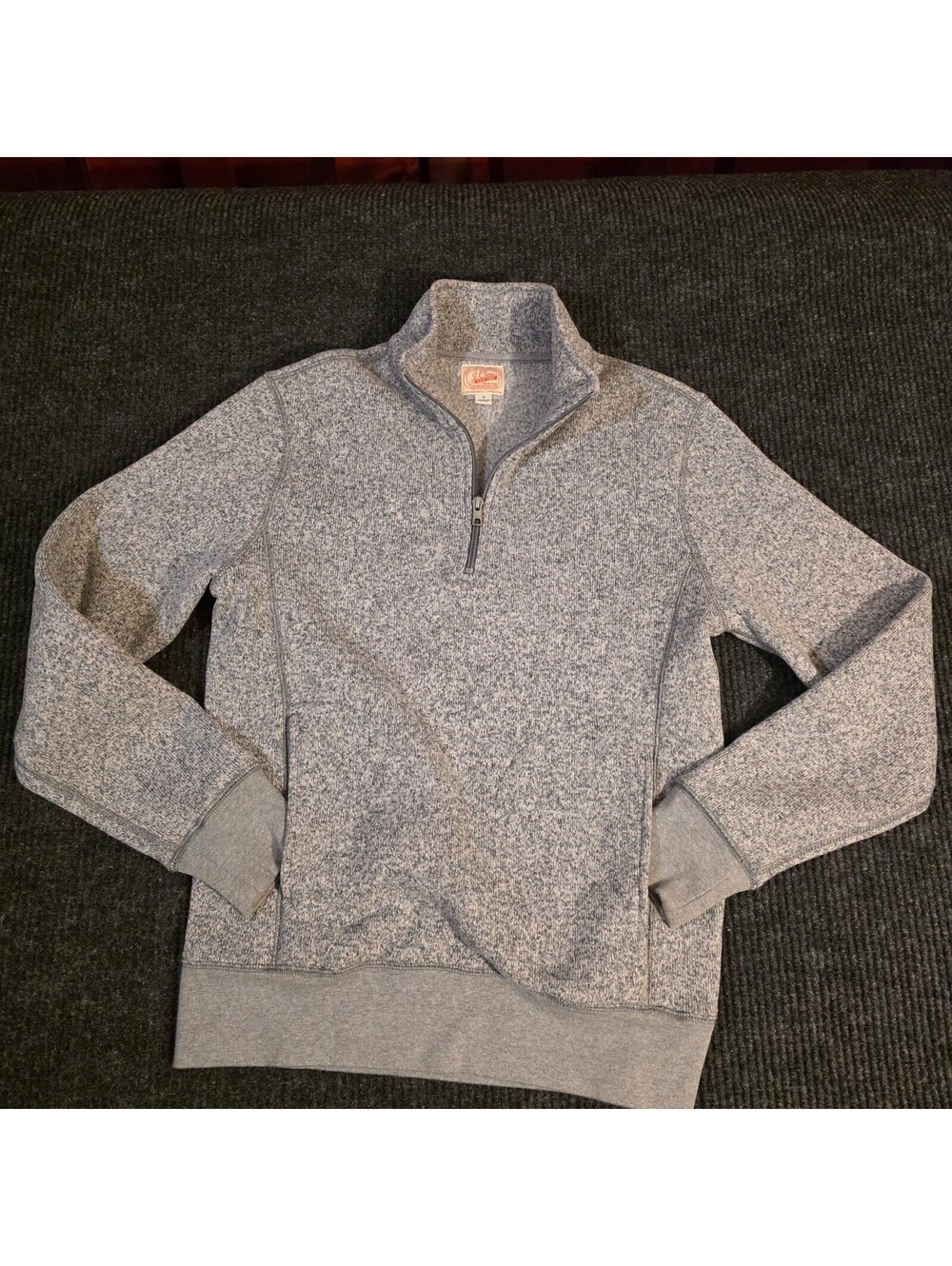 J.Crew Heather Gray Quarter Zip Pullover Sweatshirt Size S